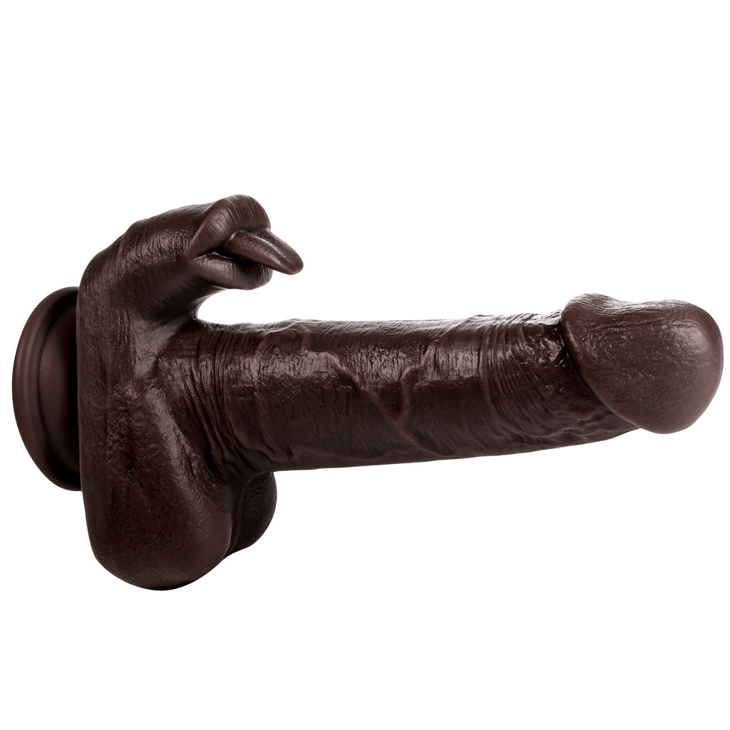 Food-Grade Liquid Silicone Realistic Heated Thrusting Dildo with Tongue & Remote