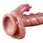 Realistic Heated Thrusting & Swinging Vibrating Dildo with Tongue & Remote