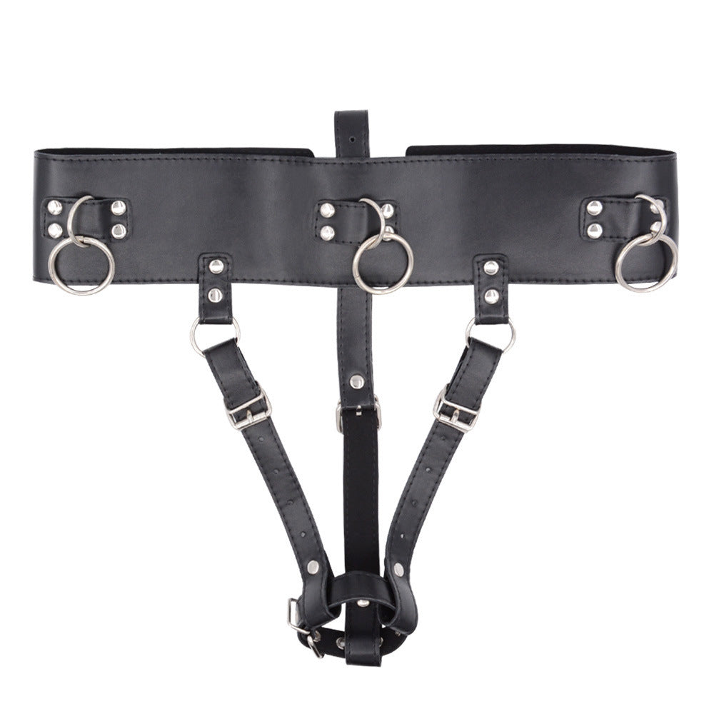 Leather O-Ring Harness Belt