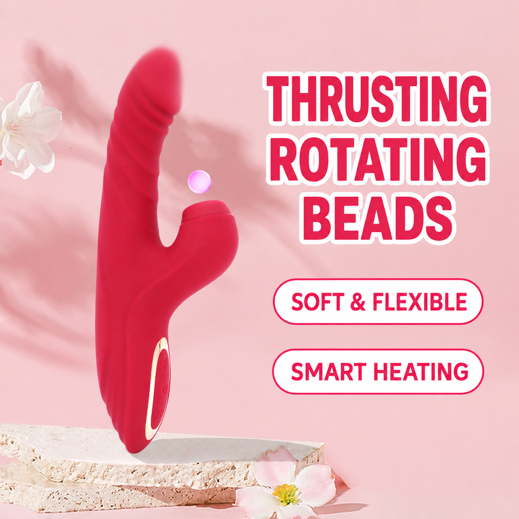 Premium Silicone & ABS Rabbit Vibrator | Heating & Suction
