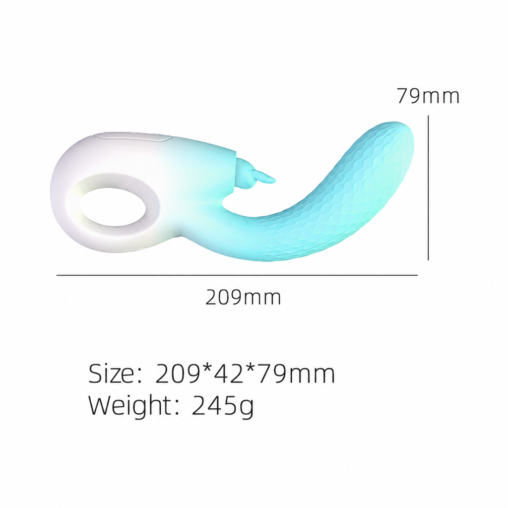 App-Controlled Thrusting & Suction Rabbit Vibrator - 9 Modes Dual Stimulation Toy