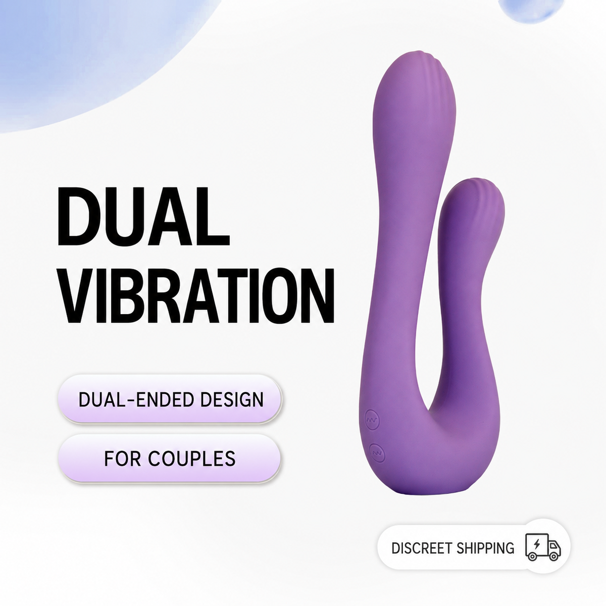 Silicone U-Shaped Dual Vibrator