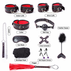 Complete Patent Leather Bondage Accessory Kit