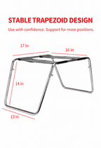 Close-up of securing screw on couples’ intimacy chair frame