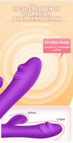 Dual-Stimulation Rabbit Vibrator with 7 Modes & USB Charging