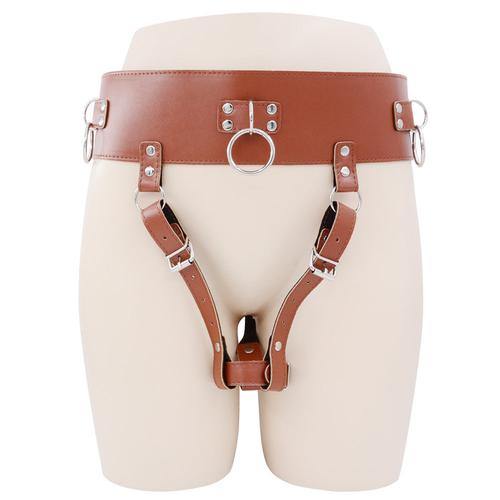 Leather O-Ring Harness Belt
