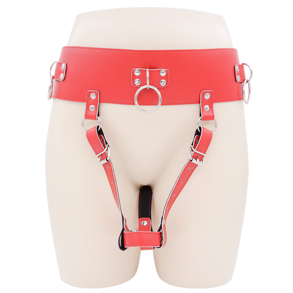 Leather O-Ring Harness Belt