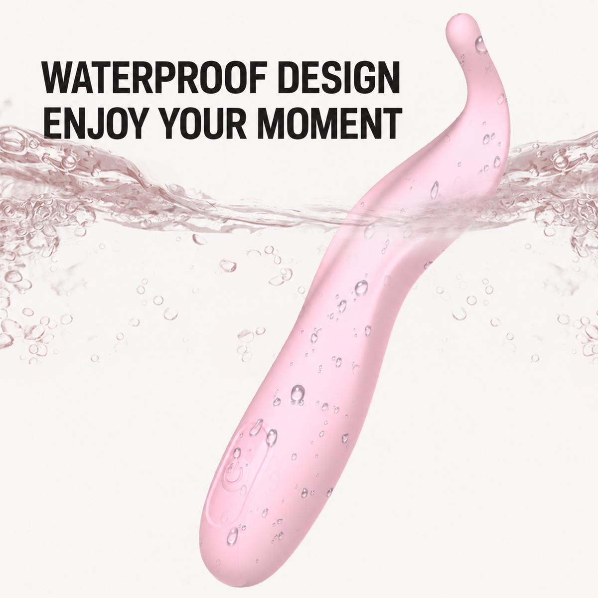 Ergonomic Pinpoint Clitoral & C-Spot Vibrator - 10 Modes Waterproof Wand