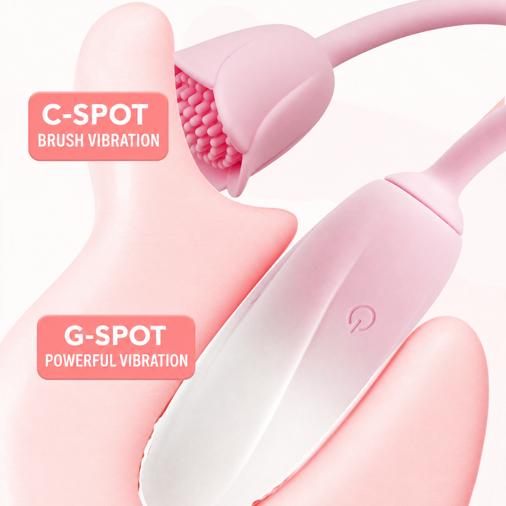 Smart Tulip Dual-Head App-Controlled Vibrator
