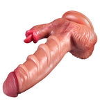 Realistic Heated Thrusting & Swinging Vibrating Dildo with Tongue & Remote