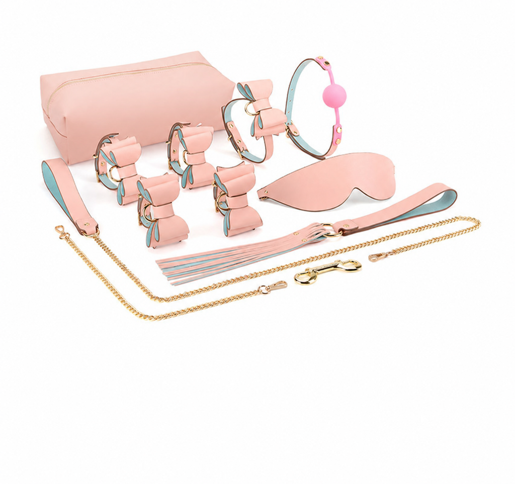 Premium PU Leather Bondage Kit with Storage Bag