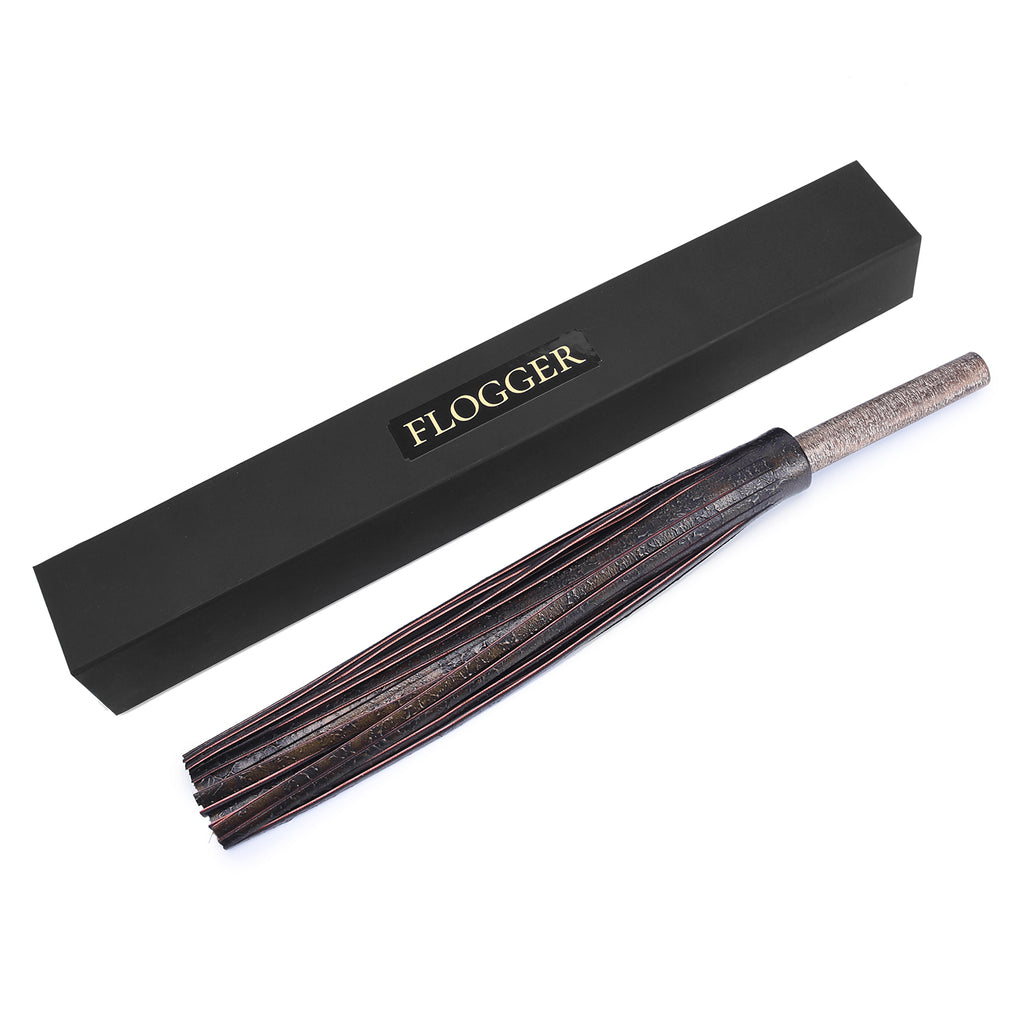 Luxury Midnight Multi-Tail Leather Flogger