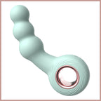 Marshmallow Beaded Flexible Silicone Anal Massager in Purple