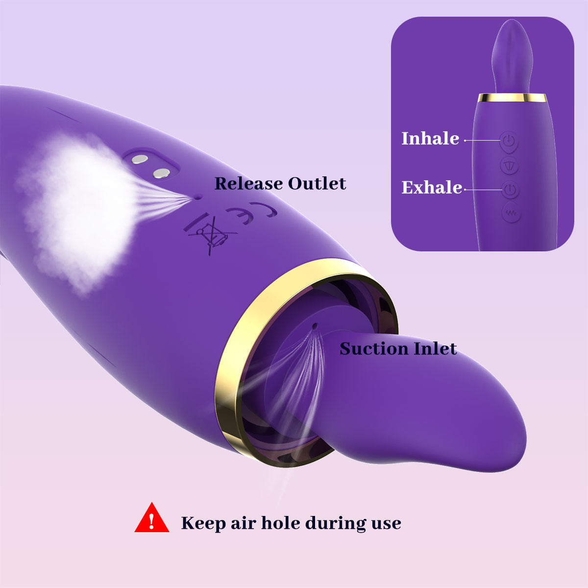 Suction Air Inlet and Release Outlet