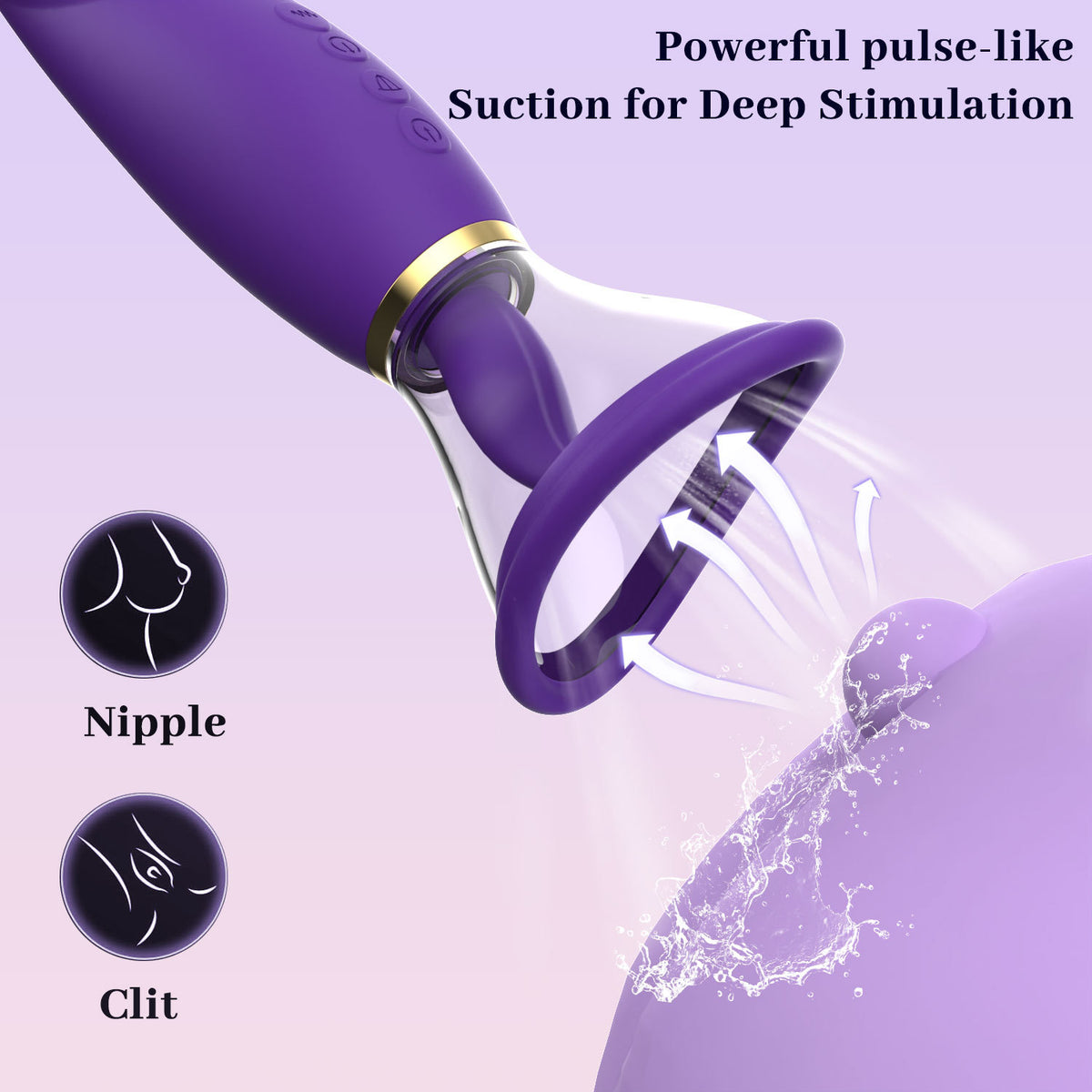 Pulse Vacuum Suction for Nipple and Clit Stimulation