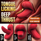 Tongue Licking Deep Thrust 6.4cm Depth Sensation