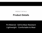 Soft lightweight and wear-resistant black PU leather material details