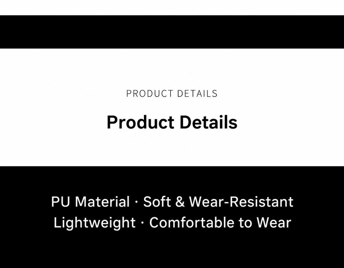 Soft lightweight and wear-resistant black PU leather material details