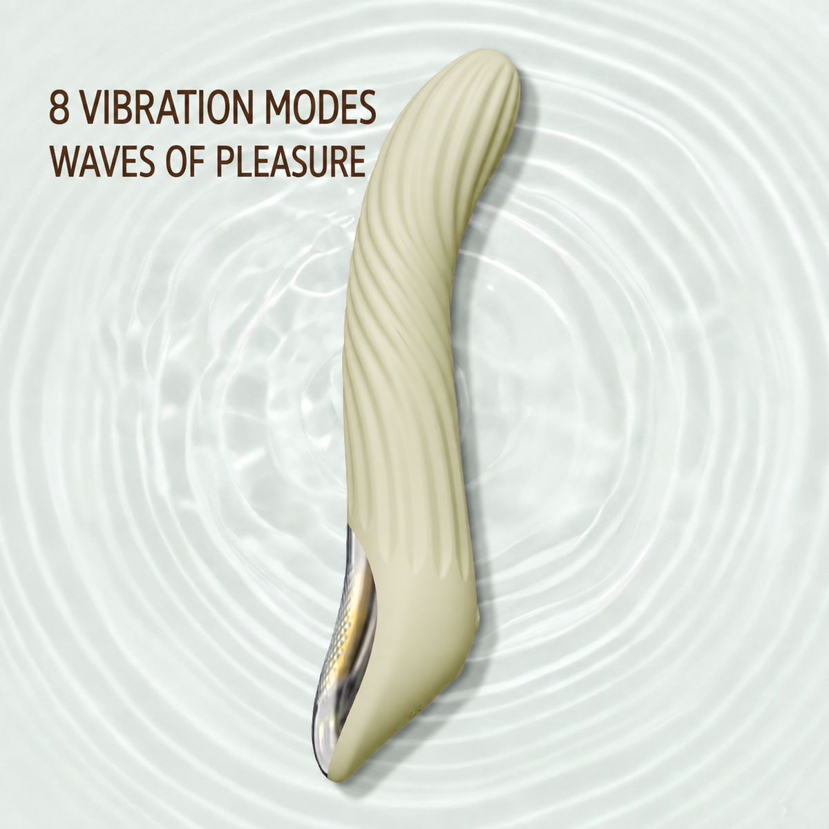 5D Spiral Heated Silicone Vibrator - 39°C Warming & 8 Modes
