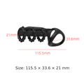 App-Controlled 4-Ring Vibrating Cock Ring - 9 Modes Delay Trainer
