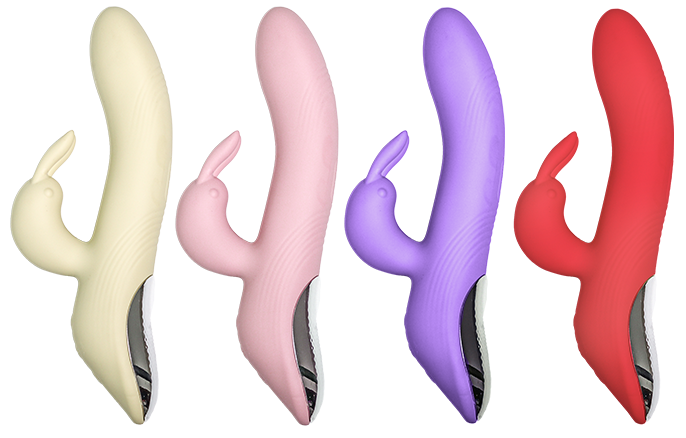 Heated Dual-Stimulation Rabbit Vibrator - 39°C Warming & Deep Tapping