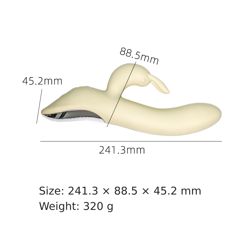 Heated Dual-Stimulation Rabbit Vibrator - 39°C Warming & Deep Tapping