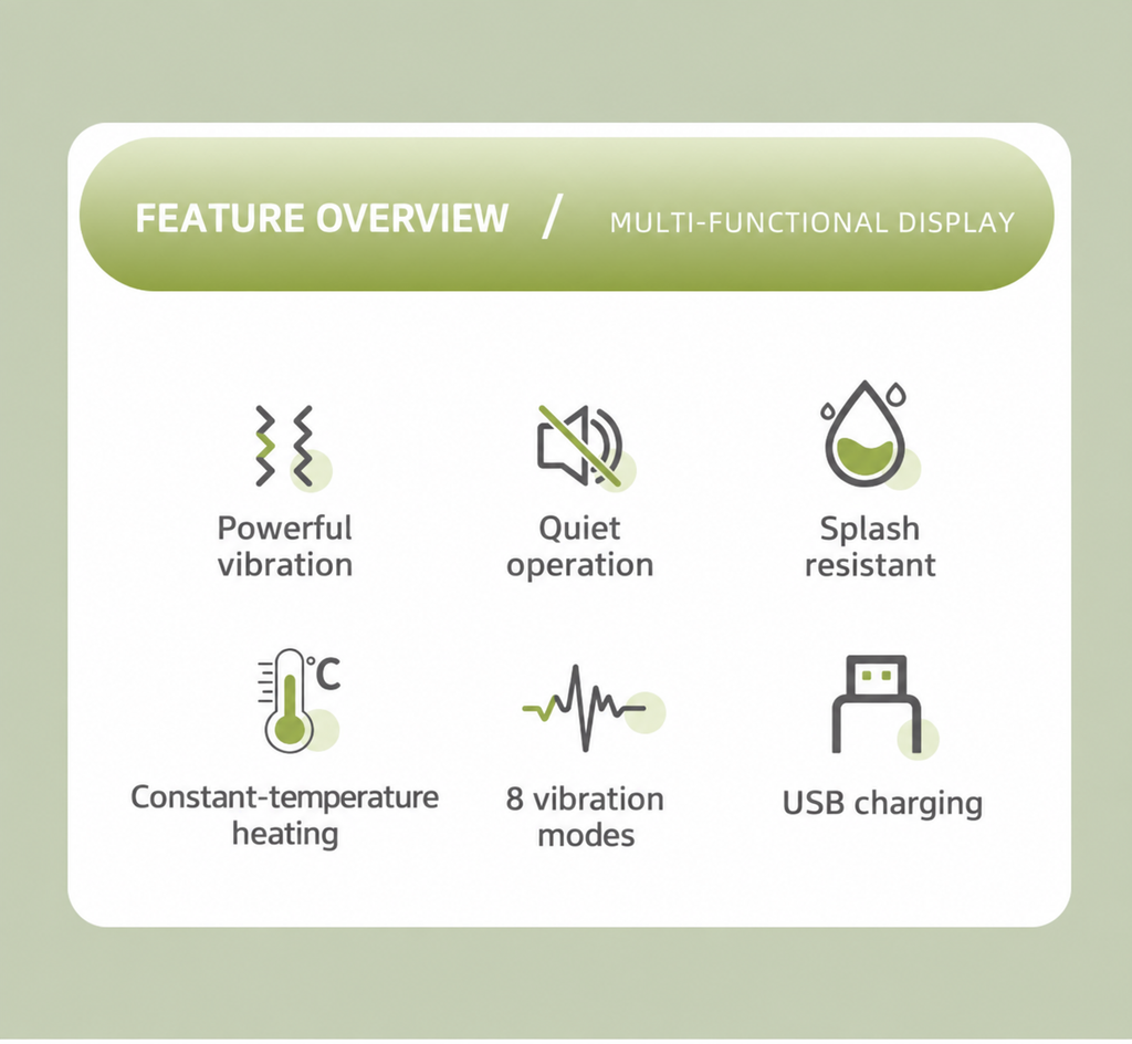 5D Spiral Heated Silicone Vibrator - 39°C Warming & 8 Modes