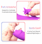 Ultra-Flexible Dual-Action Tongue Vibrator with 7 Modes & USB Charging