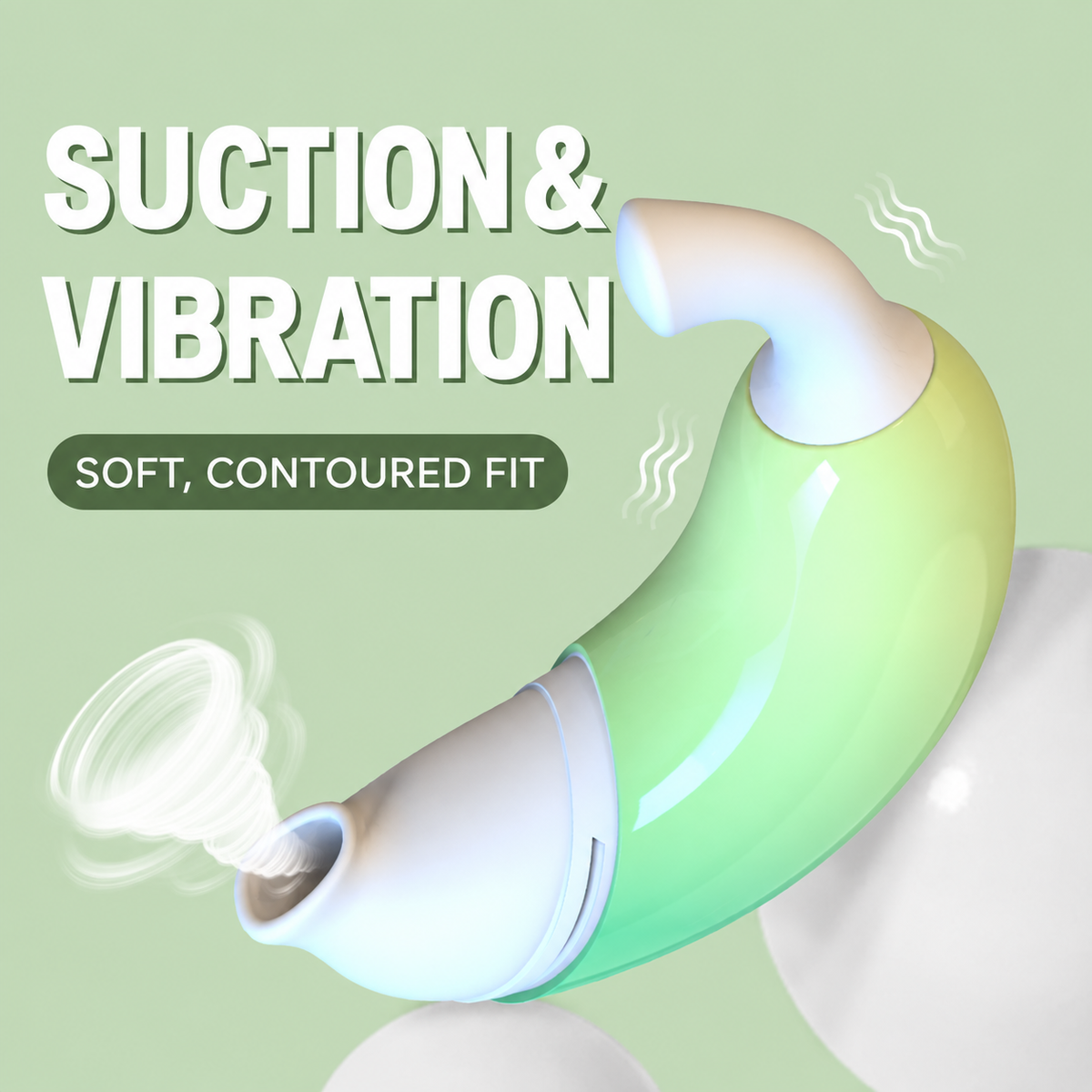 Curved C-Spot Suction Vibrator