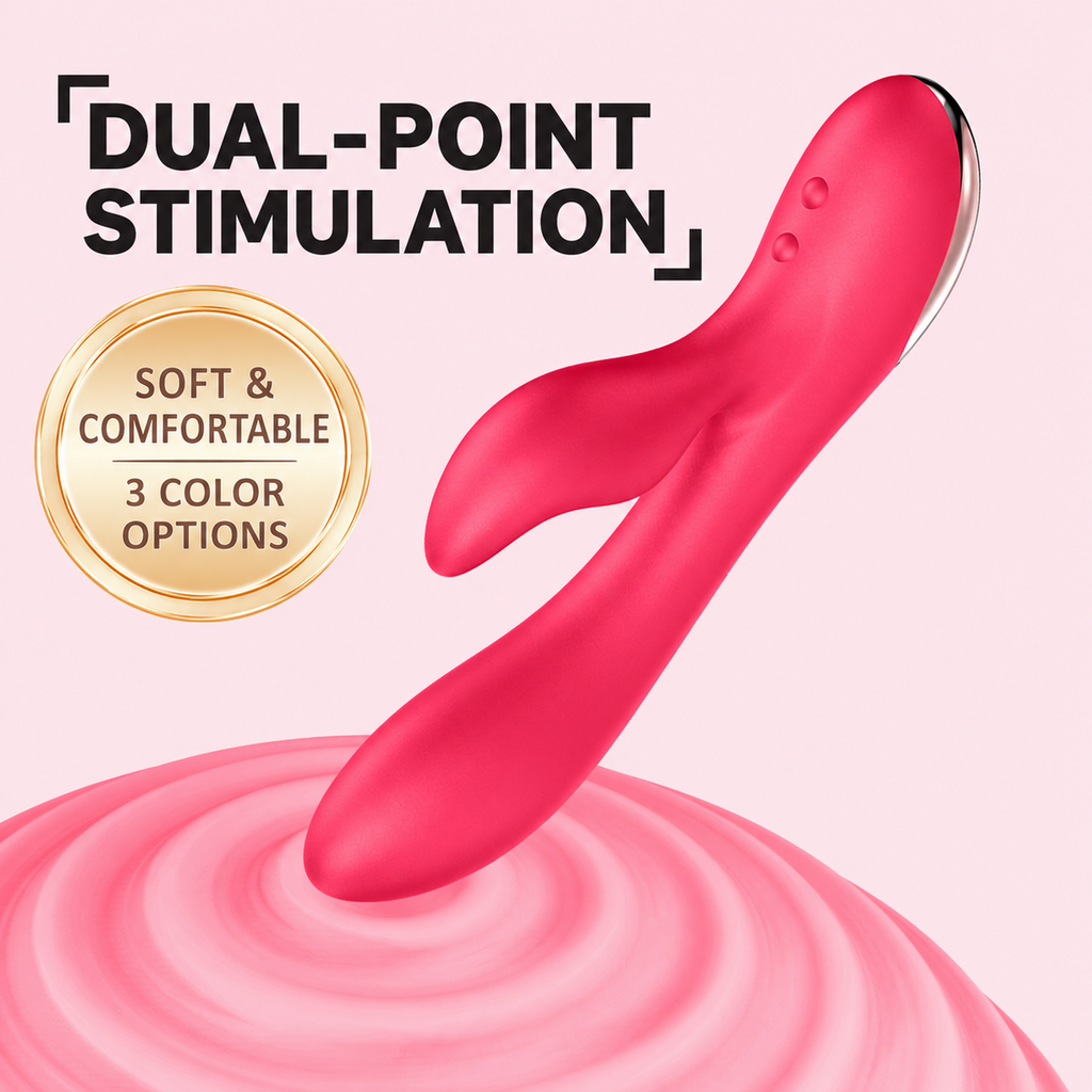 8-Mode Flexible Dual-Stimulation Rabbit Vibrator