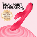 8-Mode Flexible Dual-Stimulation Rabbit Vibrator
