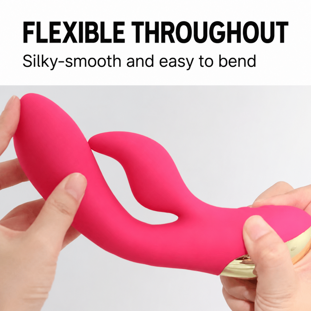 8-Mode Flexible Dual-Stimulation Rabbit Vibrator