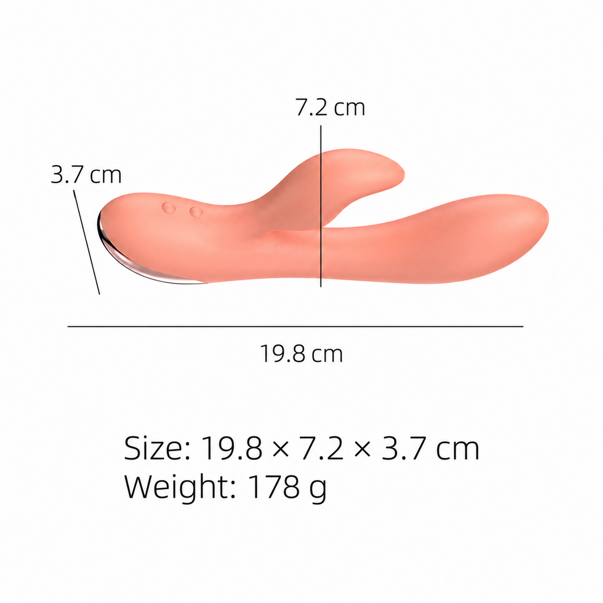 8-Mode Flexible Dual-Stimulation Rabbit Vibrator