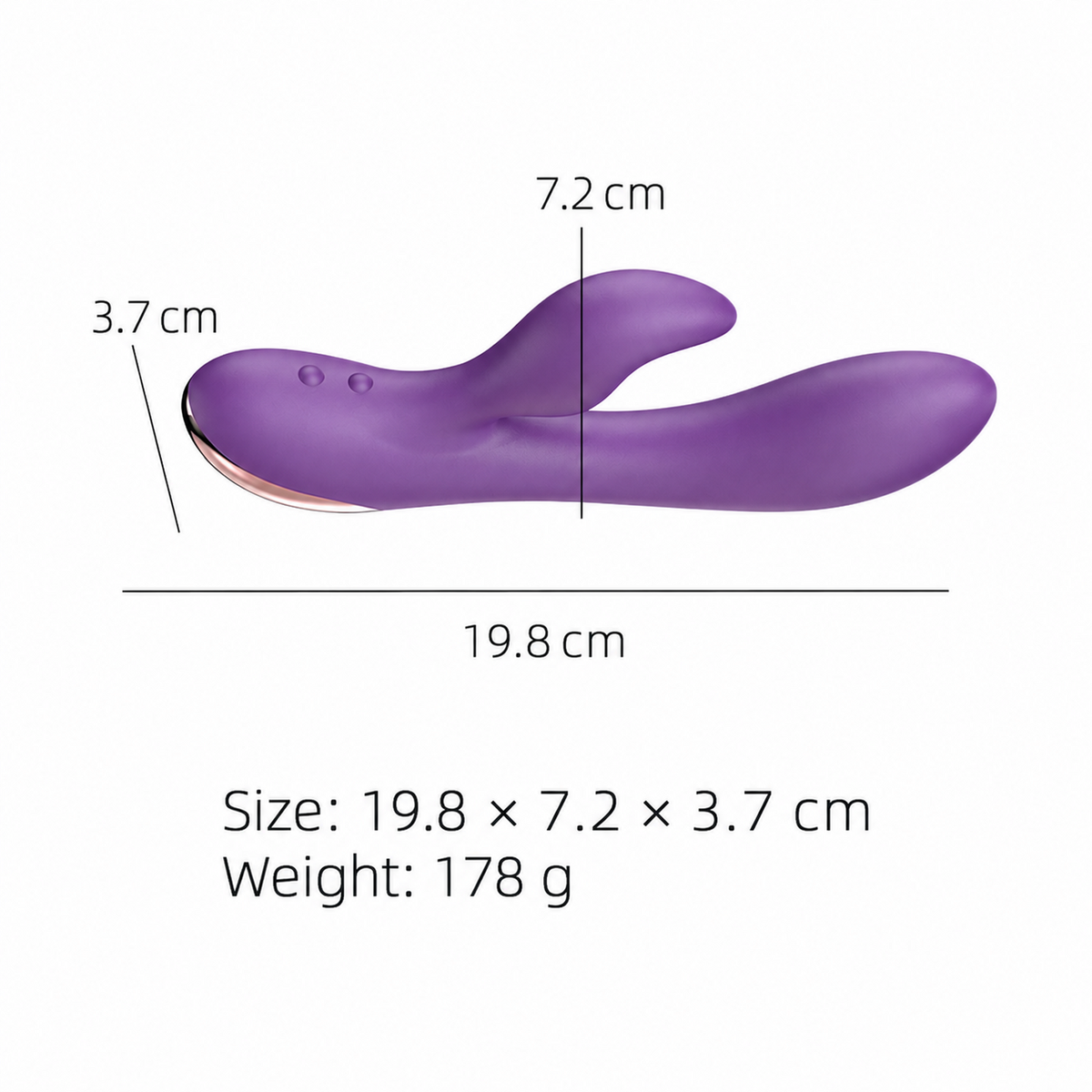 8-Mode Flexible Dual-Stimulation Rabbit Vibrator