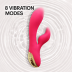 8-Mode Flexible Dual-Stimulation Rabbit Vibrator