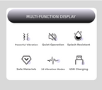 Flexible Vibrating Silicone Urethral Sound with Strong Suction Base - 10 Modes