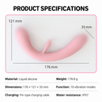 Premium Dual-Motor Liquid Silicone Vibrator - 10 Modes & IPX7 Waterproof