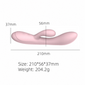 Dual-Stimulation Liquid Silicone  Vibrator - 10 Modes & IPX7 Waterproof