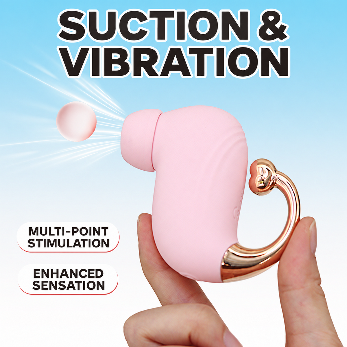 Premium 10-Mode Pulsing & Suction Massager
