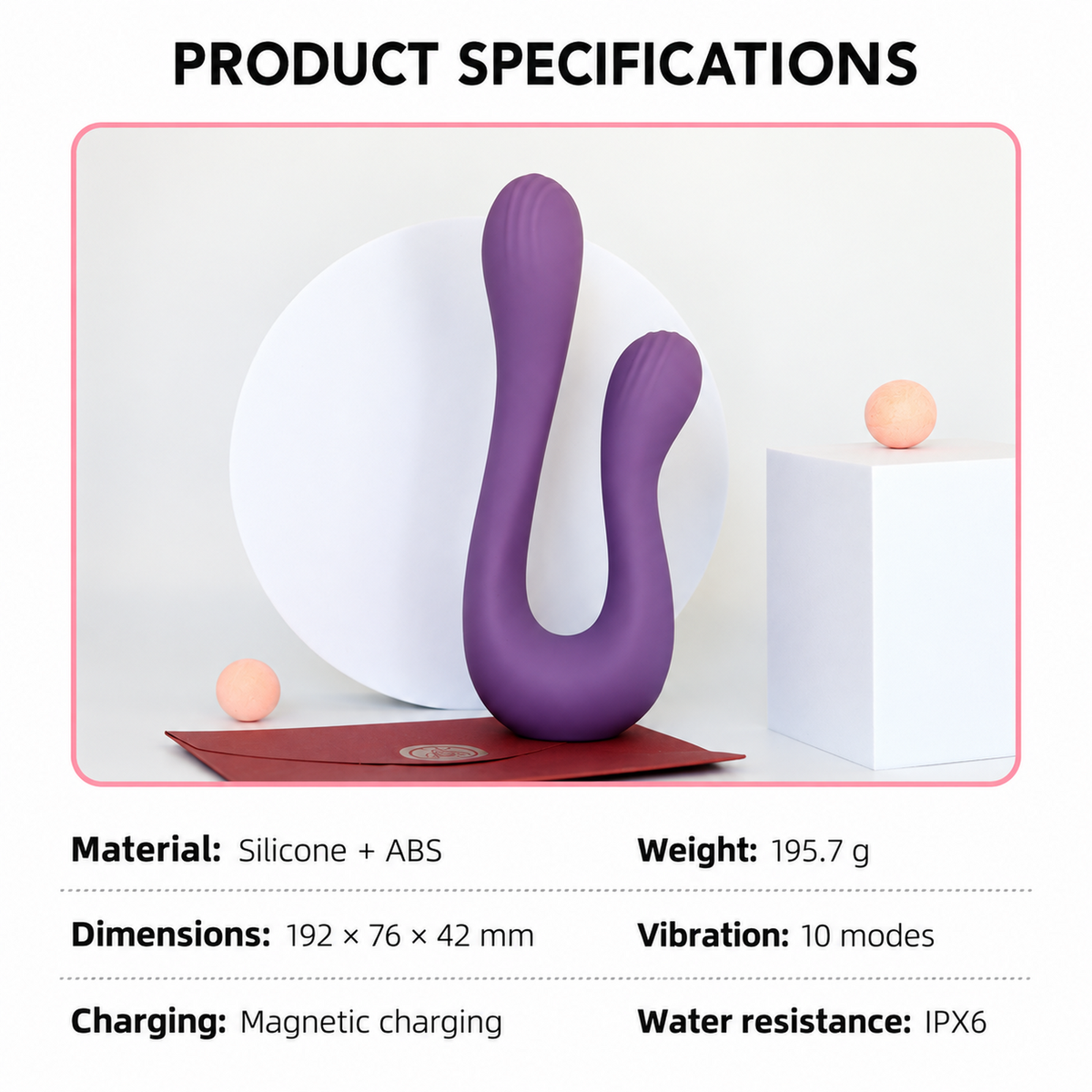 Silicone U-Shaped Dual Vibrator
