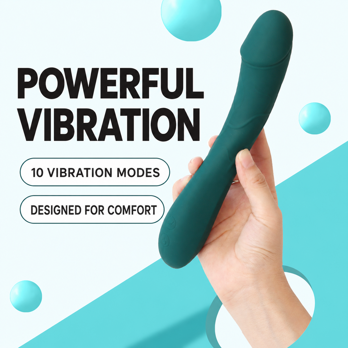 10-Mode Powerful Vibration Wand Massager